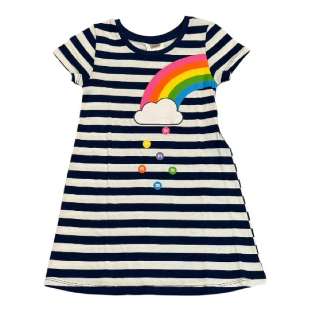 M&M'S Striped Dress with Rainbow and Cloud